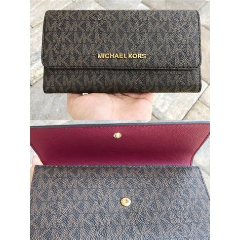 michael kors jet set wallet and purse set|michael kors oversized wallet.